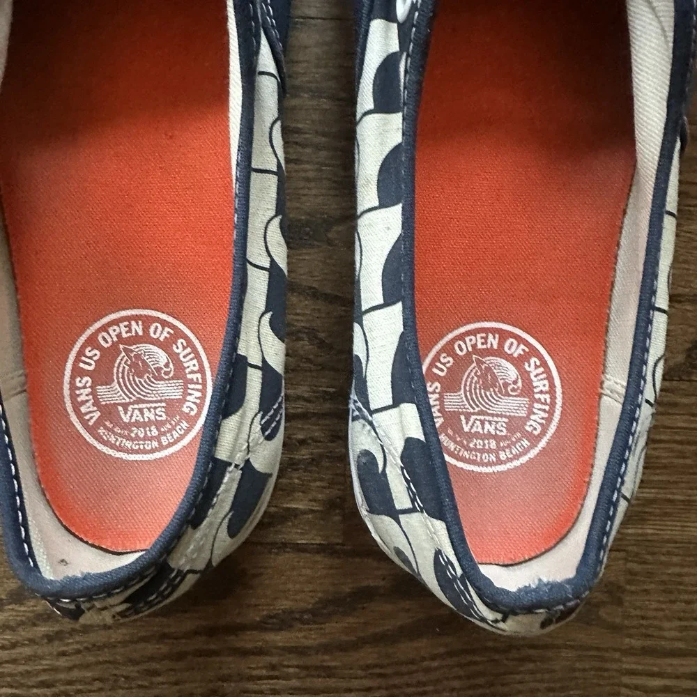 Vans Authentic US Open of Surfing 2018 Navy Waves Sneaker Mens 11 Low Top